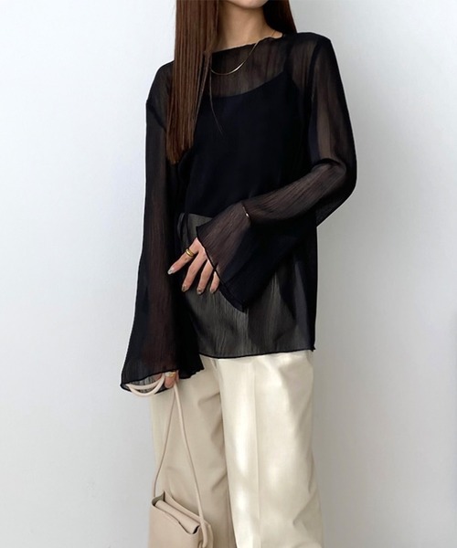 tシャツ シアーモールボートネックニット レディース Gready Brilliant tシャツ シアーモールボートネックニット