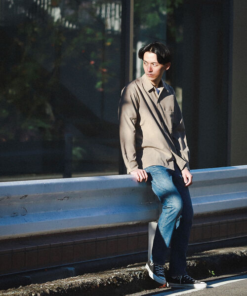 BEAMS（ビームス）の「BEAMS / Reflax（R）ミニレギュラー ルーズシャツ（シャツ/ブラウス・メンズ・オリーブ/ベージュ/イエロー・S/M/L/XL）」の5枚目の写真