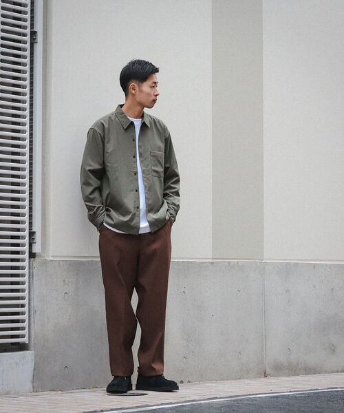 BEAMS（ビームス）の「BEAMS / Reflax（R）ミニレギュラー ルーズシャツ（シャツ/ブラウス・メンズ・オリーブ/ベージュ/イエロー・S/M/L/XL）」の8枚目の写真