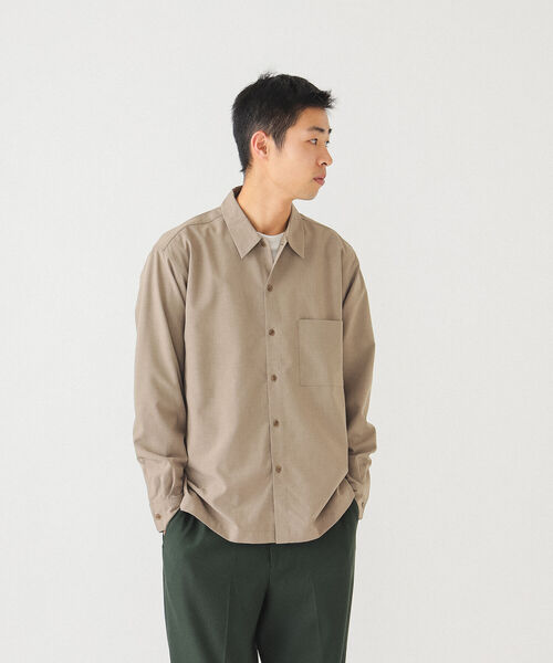 BEAMS（ビームス）の「BEAMS / Reflax（R）ミニレギュラー ルーズシャツ（シャツ/ブラウス・メンズ・オリーブ/ベージュ/イエロー・S/M/L/XL）」の11枚目の写真