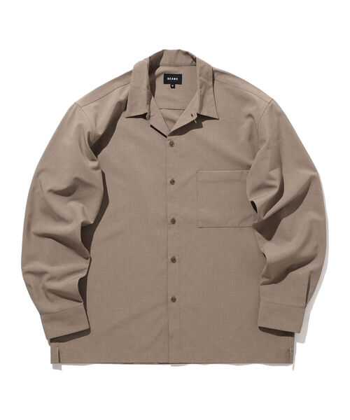BEAMS（ビームス）の「BEAMS / Reflax（R）ミニレギュラー ルーズシャツ（シャツ/ブラウス・メンズ・オリーブ/ベージュ/イエロー・S/M/L/XL）」の12枚目の写真