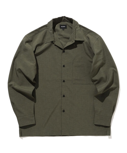 BEAMS（ビームス）の「BEAMS / Reflax（R）ミニレギュラー ルーズシャツ（シャツ/ブラウス・メンズ・オリーブ/ベージュ/イエロー・S/M/L/XL）」の21枚目の写真