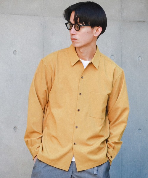 BEAMS（ビームス）の「BEAMS / Reflax（R）ミニレギュラー ルーズシャツ（シャツ/ブラウス・メンズ・オリーブ/ベージュ/イエロー・S/M/L/XL）」の3枚目の写真