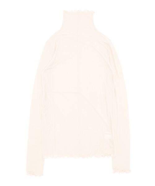 Jines(ジネス)の「シアーテレコ インナータートルプルオーバー(Tシャツ/カットソー・レディース・ブラック/ベージュ・38)」の4枚目の写真