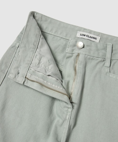 LOW CLASSIC（ロウ　クラシック）の「STRAIGHT FIT JEANS（デニムパンツ・レディース・ライトグリーン系・XS/S）」の6枚目の写真