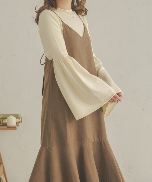 Ambre Neige(アンブルネージュ)の「フレアスリーブニット/【WEB/EC限定商品】(ニット/セーター・レディース・アイボリー/ダークブラウン/モカ・FREE)」の18枚目の写真