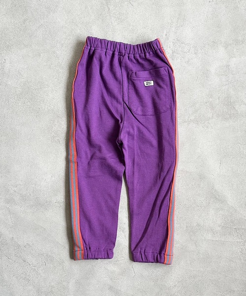HOGAN RANCH WEAR(ホーガンランチウエア)の「サイドラインロングパンツ(80~130cm)(スウェットパンツ・キッズ・ミント/パープル/ベージュ・80/90/95/100/110/120/130)」の4枚目の写真