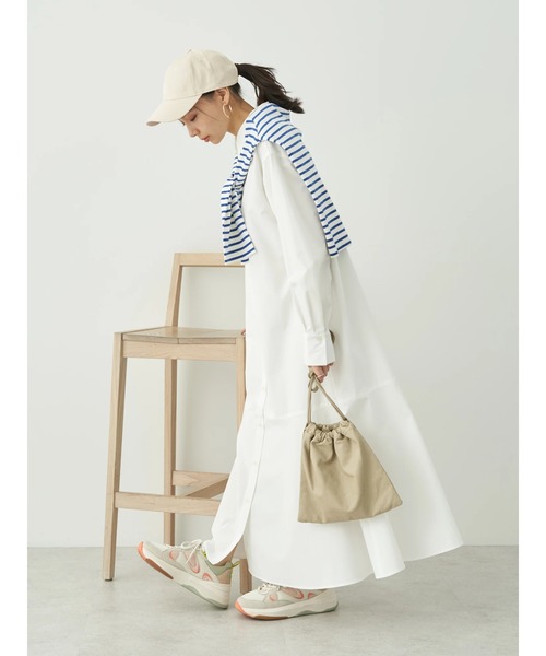 earth music&ecology（アースミュージックアンドエコロジー）の「エンブロイダリーキャップ（キャップ・レディース・ネイビー/アイボリー/ブラック/ライトベージュ・FREE）」の14枚目の写真