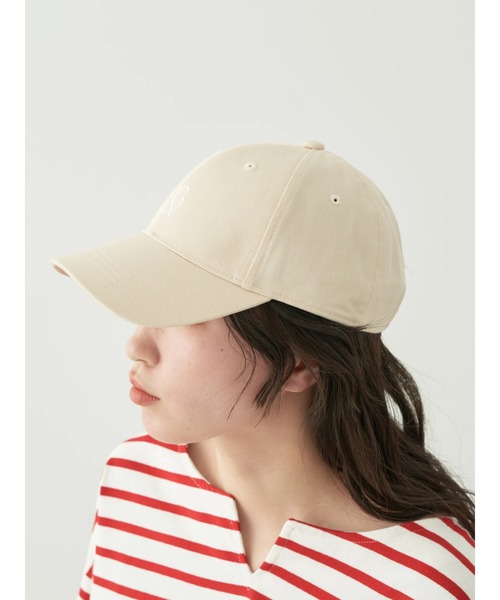 earth music&ecology（アースミュージックアンドエコロジー）の「エンブロイダリーキャップ（キャップ・レディース・ネイビー/アイボリー/ブラック/ライトベージュ・FREE）」の15枚目の写真