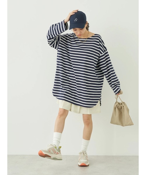 earth music&ecology（アースミュージックアンドエコロジー）の「エンブロイダリーキャップ（キャップ・レディース・ネイビー/アイボリー/ブラック/ライトベージュ・FREE）」の20枚目の写真