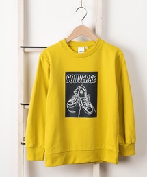 CONVERSE（コンバース）の「【CONVERSE/コンバース】ビッグシルエット スニーカー ボックスイラスト ラバープリント キッズトレーナー/ 裏毛/【140ｃｍ-160ｃｍ】（スウェット・キッズ）」