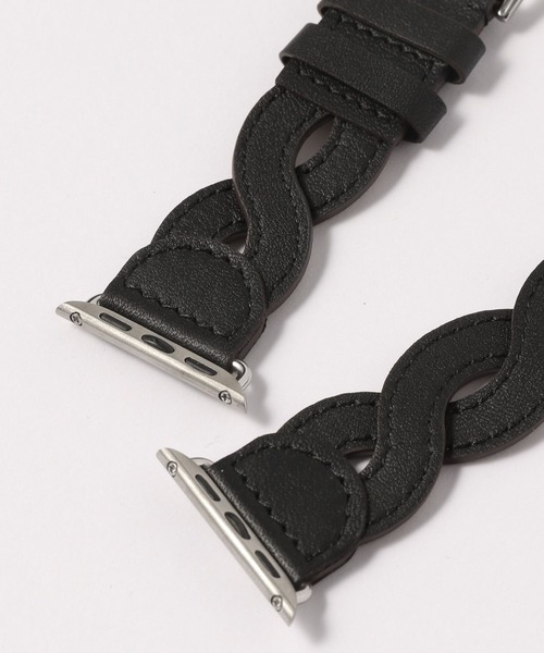 zandy（ズィーアンドワイ）の「【zandy/ズィー・アンド・ワイ】アップルウォッチニッティングレザーベルト（デジタル腕時計・メンズ・ライトブルー/ブラック/ブラウン/ピンク・SMALL/MEDIUM）」の5枚目の写真