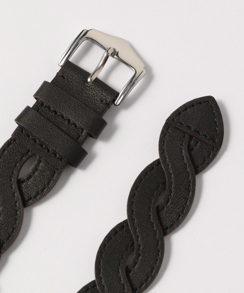 zandy（ズィーアンドワイ）の「【zandy/ズィー・アンド・ワイ】アップルウォッチニッティングレザーベルト（デジタル腕時計・メンズ・ライトブルー/ブラック/ブラウン/ピンク・SMALL/MEDIUM）」の6枚目の写真