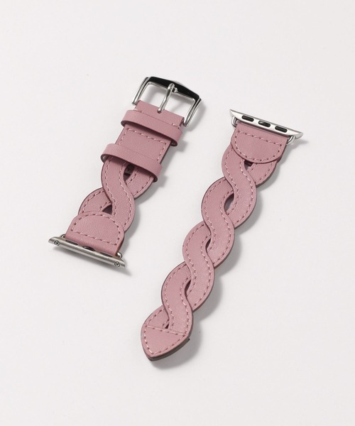 zandy（ズィーアンドワイ）の「【zandy/ズィー・アンド・ワイ】アップルウォッチニッティングレザーベルト（デジタル腕時計・メンズ・ライトブルー/ブラック/ブラウン/ピンク・SMALL/MEDIUM）」の7枚目の写真
