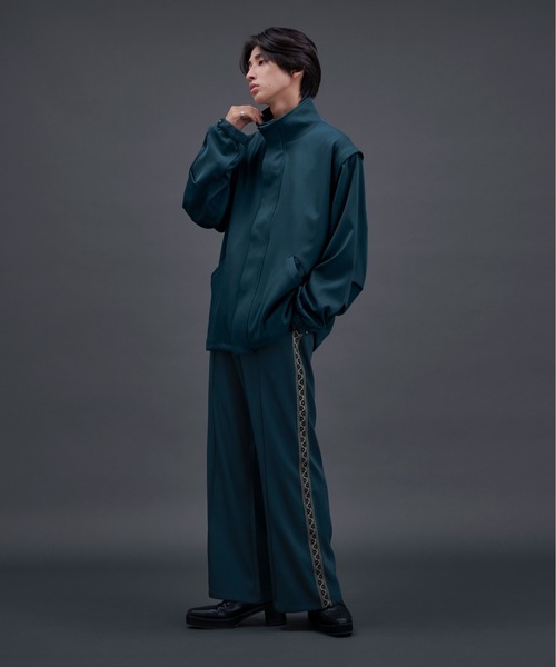 ジャガードラインフレアパンツ（その他パンツ）｜Ellno Loset