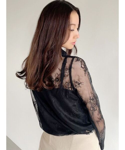 RESEXXY(リゼクシー)の「キャミセットレースシャツブラウス(シャツ/ブラウス・レディース・ブルー/ブラック/ホワイト・FREE)」の10枚目の写真