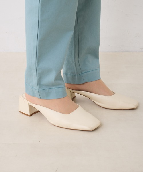 PUAL CE CIN（ピュアルセシン）の「チノストレッチスリムパンツ（チノパンツ・レディース・オフホワイト/ブラック/カーキ/ブルー・FREE）」の8枚目の写真