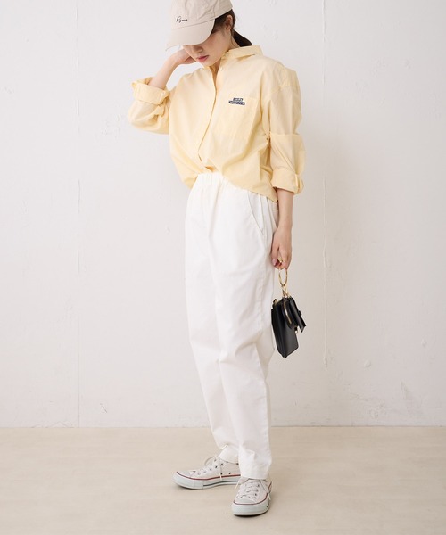 PUAL CE CIN（ピュアルセシン）の「チノストレッチスリムパンツ（チノパンツ・レディース・オフホワイト/ブラック/カーキ/ブルー・FREE）」の20枚目の写真