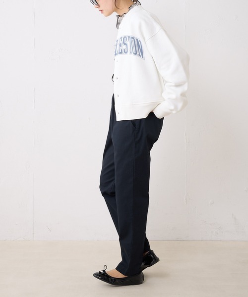 PUAL CE CIN（ピュアルセシン）の「チノストレッチスリムパンツ（チノパンツ・レディース・オフホワイト/ブラック/カーキ/ブルー・FREE）」の10枚目の写真