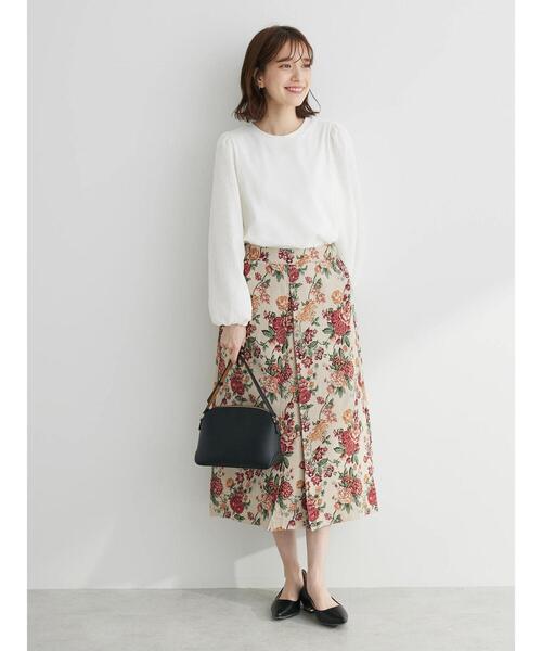 Furryrate（ファーリーレート）の「・furry rate ゴブランスカート（スカート・レディース・レッド/ベージュ・FREE）」の6枚目の写真