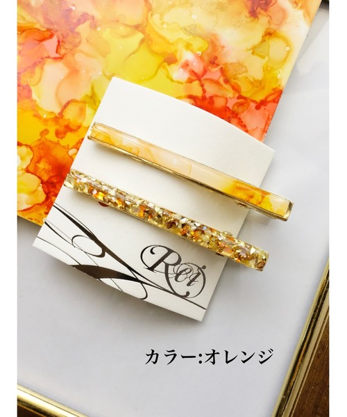再販×5 いろいろお花のバレッタ 重たい