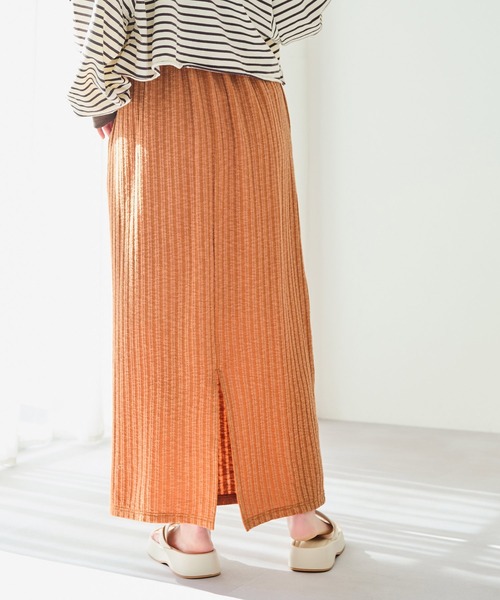 Crisp(クリスプ)の「ナローカットスカート(スカート・レディース・オレンジ/アイボリー・FREE)」の19枚目の写真