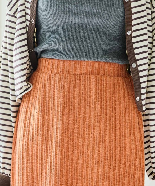 Crisp(クリスプ)の「ナローカットスカート(スカート・レディース・オレンジ/アイボリー・FREE)」の20枚目の写真