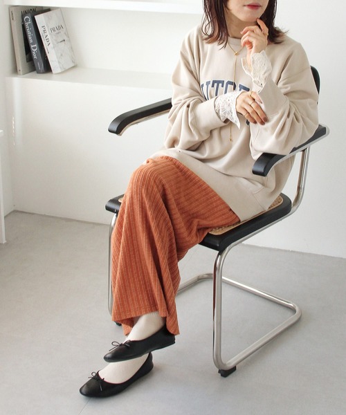 Crisp(クリスプ)の「ナローカットスカート(スカート・レディース・オレンジ/アイボリー・FREE)」の22枚目の写真