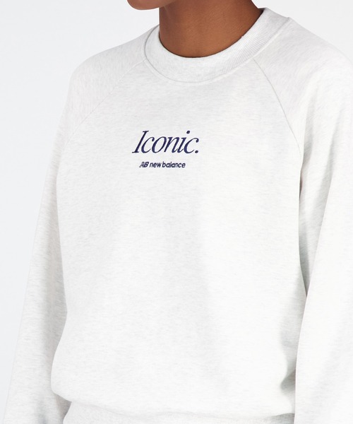 NEW BALANCE（ニューバランス）の「NB Athletics Icono スウェットクルー（スウェット・レディース・ネイビー/レッド/アイボリー・SMALL/MEDIUM/LARGE/X-LARGE）」の9枚目の写真