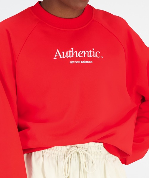 NEW BALANCE（ニューバランス）の「NB Athletics Icono スウェットクルー（スウェット・レディース・ネイビー/レッド/アイボリー・SMALL/MEDIUM/LARGE/X-LARGE）」の5枚目の写真
