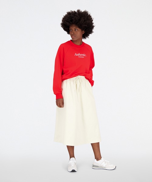 NEW BALANCE（ニューバランス）の「NB Athletics Icono スウェットクルー（スウェット・レディース・ネイビー/レッド/アイボリー・SMALL/MEDIUM/LARGE/X-LARGE）」の10枚目の写真