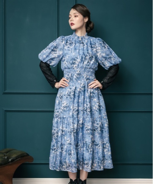 axesfemmeオーガンジーフラワーワンピース axes femme（アクシーズファム）の「オーガンジーフラワー
