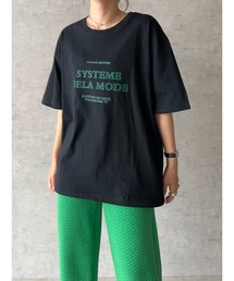 フロントロゴオーバーザイズTシャツ
