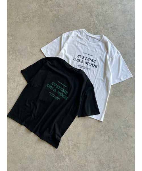 owndaily(オンデイリー)の「フロントロゴオーバーザイズTシャツ(Tシャツ/カットソー・レディース・ブラック/ホワイト・FREE)」の22枚目の写真