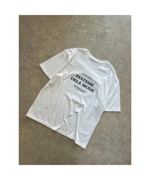 owndaily(オンデイリー)の「フロントロゴオーバーザイズTシャツ(Tシャツ/カットソー・レディース・ブラック/ホワイト・FREE)」の18枚目の写真