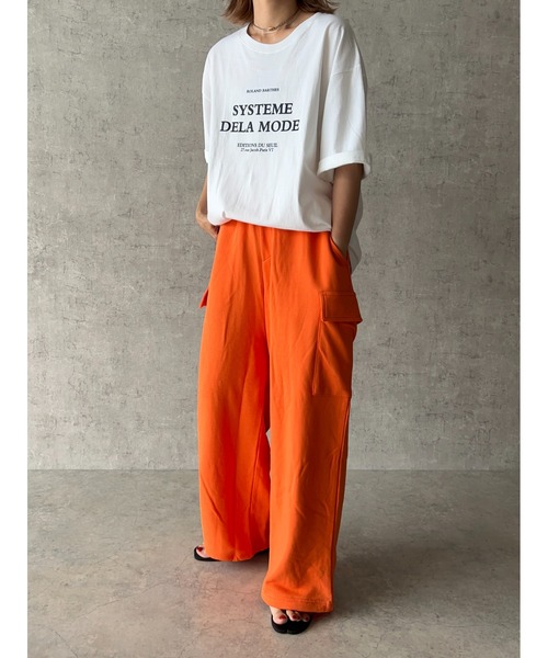 owndaily(オンデイリー)の「フロントロゴオーバーザイズTシャツ(Tシャツ/カットソー・レディース・ブラック/ホワイト・FREE)」の10枚目の写真