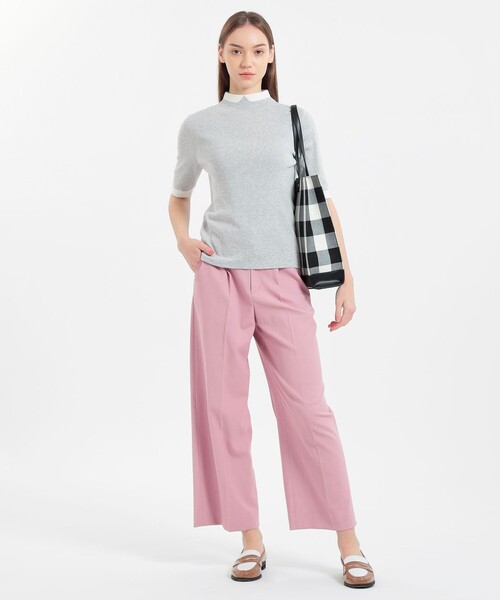 MACKINTOSH PHILOSOPHY(マッキントッシュ フィロソフィー)の「Cleric Collar Knit プルオーバー(ニット/セーター・レディース・ダークネイビー/ブラック/グレー系その他/グリーン系その他4・38)」の6枚目の写真