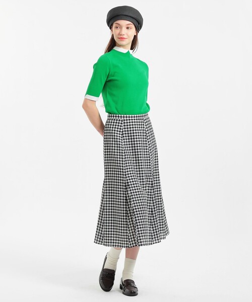 MACKINTOSH PHILOSOPHY(マッキントッシュ フィロソフィー)の「Cleric Collar Knit プルオーバー(ニット/セーター・レディース・ダークネイビー/ブラック/グレー系その他/グリーン系その他4・38)」の9枚目の写真
