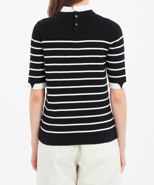 MACKINTOSH PHILOSOPHY(マッキントッシュ フィロソフィー)の「Cleric Collar Knit プルオーバー(ニット/セーター・レディース・ダークネイビー/ブラック/グレー系その他/グリーン系その他4・38)」の12枚目の写真