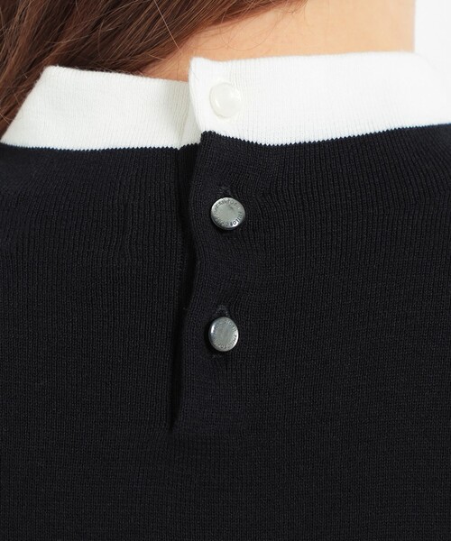 MACKINTOSH PHILOSOPHY(マッキントッシュ フィロソフィー)の「Cleric Collar Knit プルオーバー(ニット/セーター・レディース・ダークネイビー/ブラック/グレー系その他/グリーン系その他4・38)」の13枚目の写真