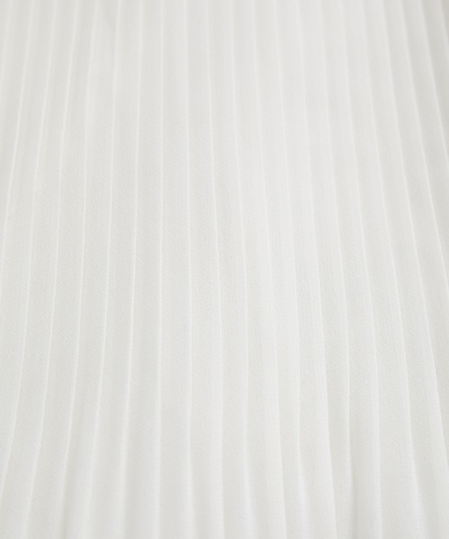 VIS(ビス)の「【洗える】フレアーシフォンプリーツ半袖ブラウス(シャツ/ブラウス・レディース・ネイビー/オフホワイト/モスグリーン/ブラック系その他/ベージュ系その他・FREE)」の17枚目の写真