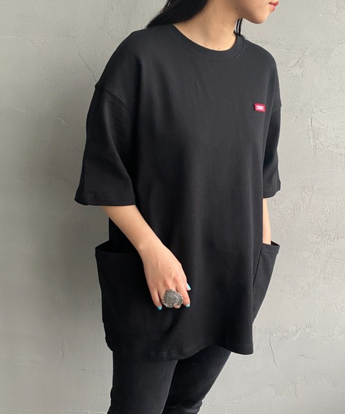 CHUMS（チャムス）の「[CHUMS/チャムス] キーストーン サイドポケットスウェットTシャツ（スウェット・レディース・ブラック/グレー・L/XL/M）」の19枚目の写真