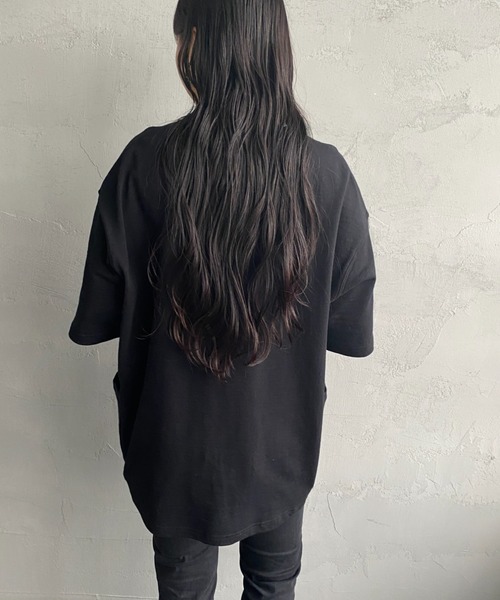 CHUMS（チャムス）の「[CHUMS/チャムス] キーストーン サイドポケットスウェットTシャツ（スウェット・レディース・ブラック/グレー・L/XL/M）」の7枚目の写真