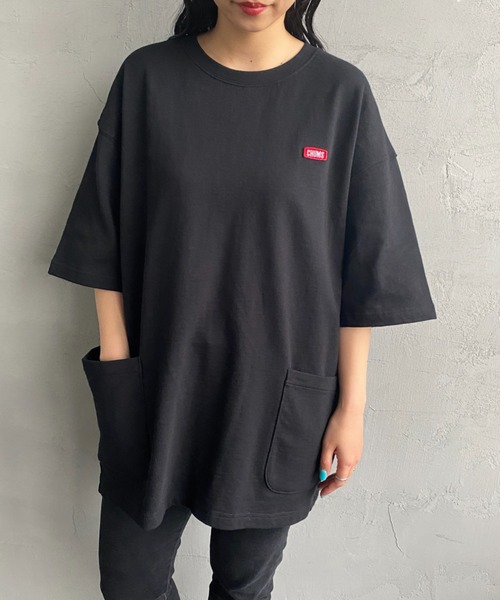 CHUMS（チャムス）の「[CHUMS/チャムス] キーストーン サイドポケットスウェットTシャツ（スウェット・レディース・ブラック/グレー・L/XL/M）」の13枚目の写真