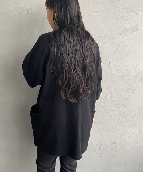CHUMS（チャムス）の「[CHUMS/チャムス] キーストーン サイドポケットスウェットTシャツ（スウェット・レディース・ブラック/グレー・L/XL/M）」の9枚目の写真