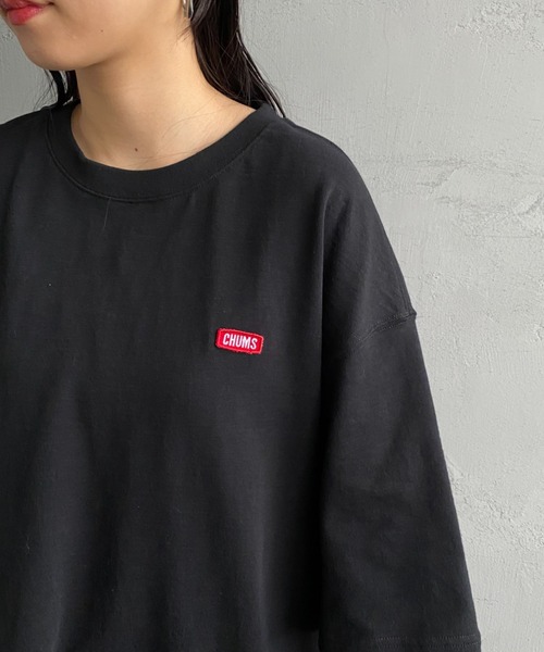 CHUMS（チャムス）の「[CHUMS/チャムス] キーストーン サイドポケットスウェットTシャツ（スウェット・レディース・ブラック/グレー・L/XL/M）」の12枚目の写真