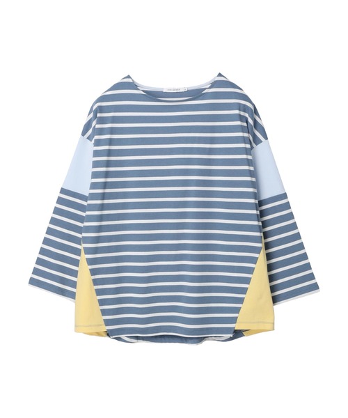 AMERICAN HOLIC（アメリカンホリック）の「切替ボーダーカットチュニック（チュニック・レディース・ブルー系その他2/グリーン系その他/ブルー系その他/ブラック系その他4・L/M）」の8枚目の写真