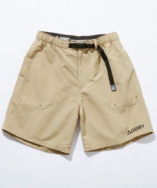 GERRY（ジェリー）の「GERRY/ジェリー 別注 ロゴ刺繍 ナイロン クライミングワイドショートパンツ/水陸両用（その他パンツ・メンズ・パープル/ネイビー/ベージュ/グレー/ブラック/カーキ/マスタード/グレイッシュブルー・S/M/L）」の10枚目の写真