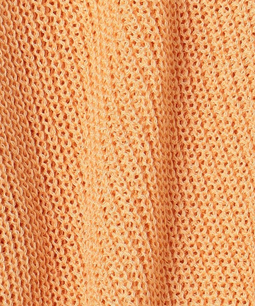 NICOLE white（ニコルホワイト）の「片畦Ｖネックショートカーディガン（カーディガン/ボレロ・レディース・オレンジ/グレー/オフホワイト/ネイビー・FREE）」の13枚目の写真