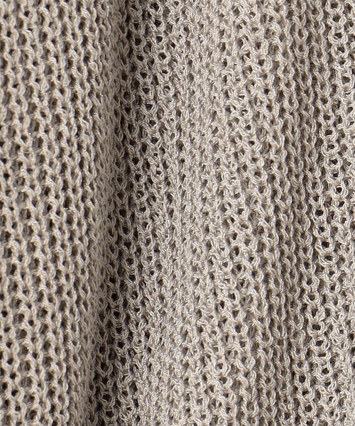 NICOLE white（ニコルホワイト）の「片畦Ｖネックショートカーディガン（カーディガン/ボレロ・レディース・オレンジ/グレー/オフホワイト/ネイビー・FREE）」の14枚目の写真